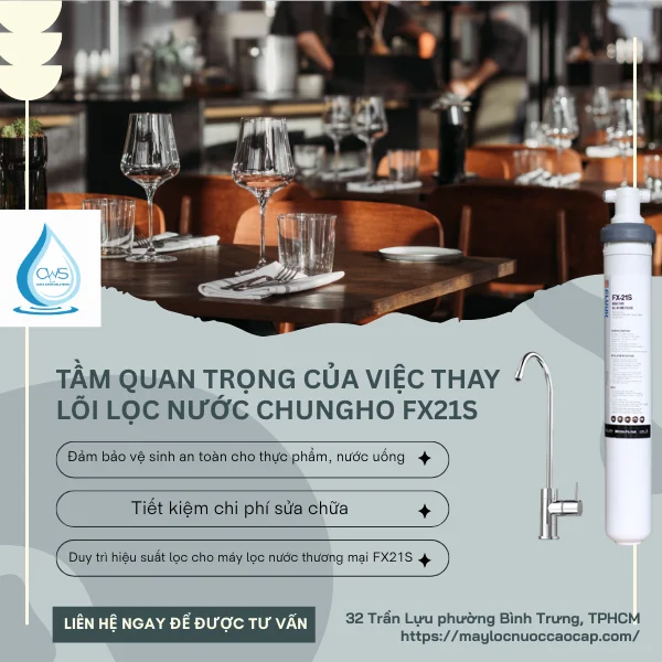 Tầm Quan Trọng Của Việc Thay Lõi Lọc Nước Chungho FX15S Đúng Hạn