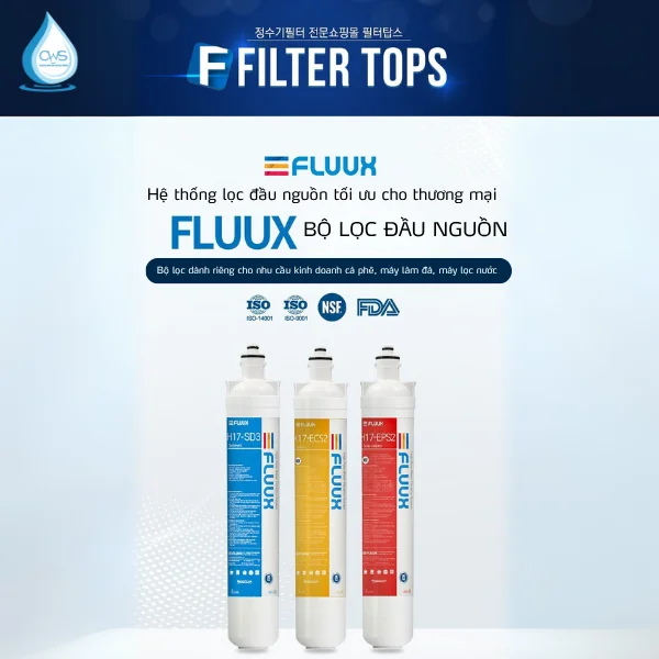 Bộ Lọc Đầu Nguồn Chungho FLUUX 3 - Hệ thống lọc 3 cấp