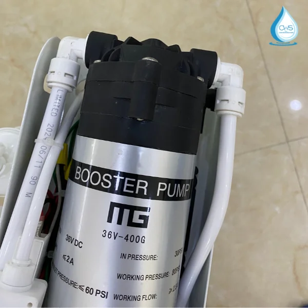 Bơm tăng áp 36V - Đảm bảo áp lực lọc RO tối ưu