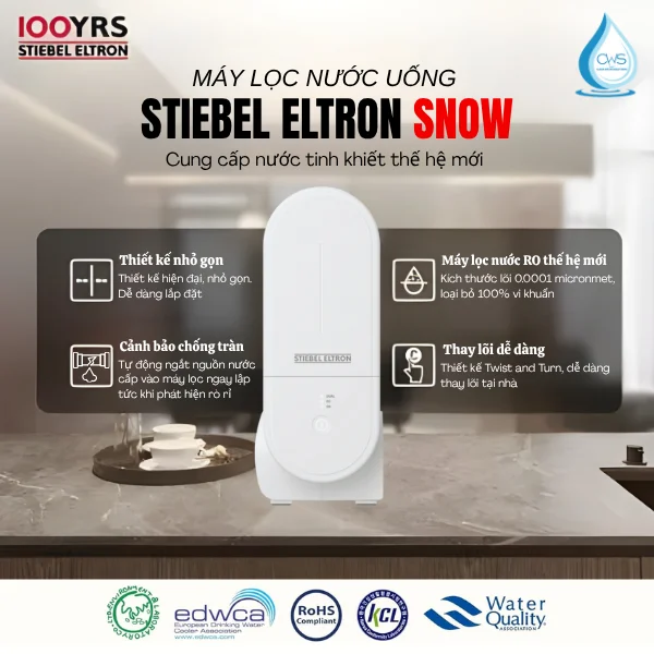 Các tiêu chí sức khỏe và chất lượng máy lọc nước Stiebel Eltron SNOW