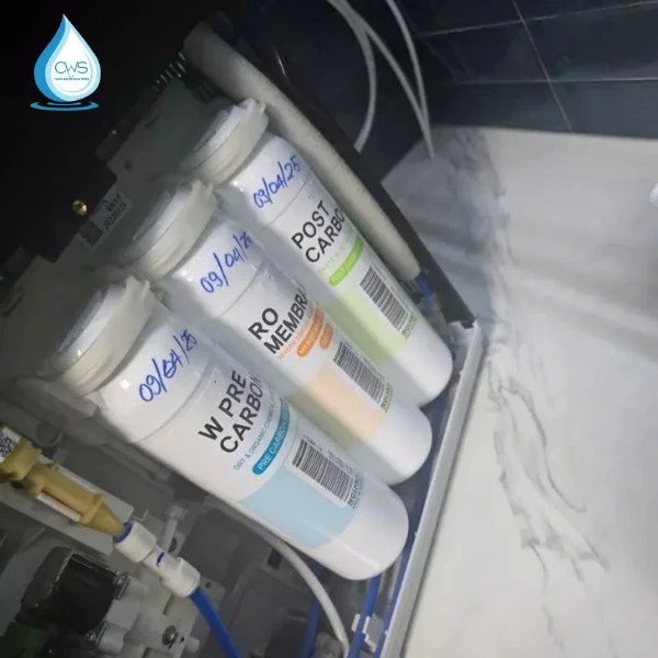 Hình ảnh lắp đặt lõi lọc nước Chungho Sanita