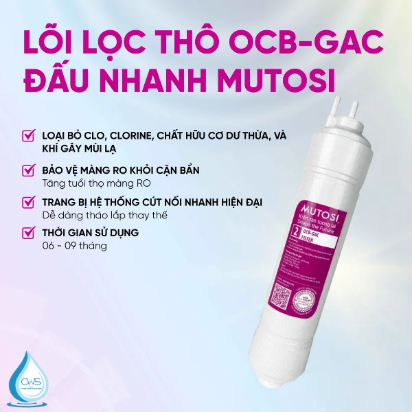 Lõi lọc Mutosi OCB-GAC (Lõi số 2)