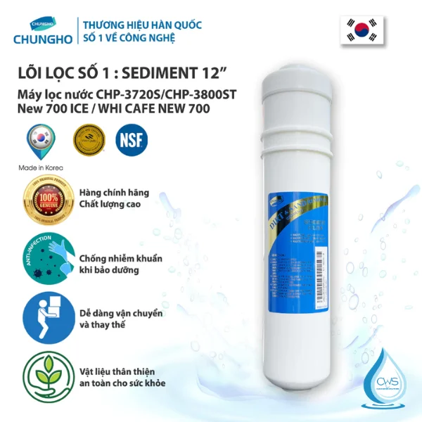 Lõi lọc Sediment cho WHI Caffe 700