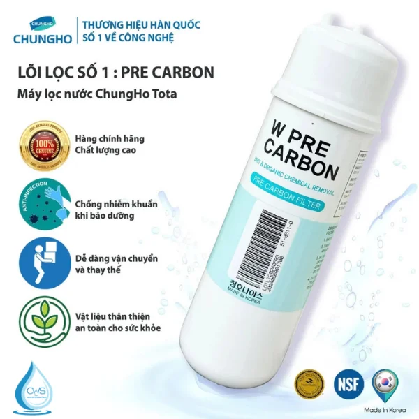 Lõi lọc nước Pre Carbon Chungho TOTA