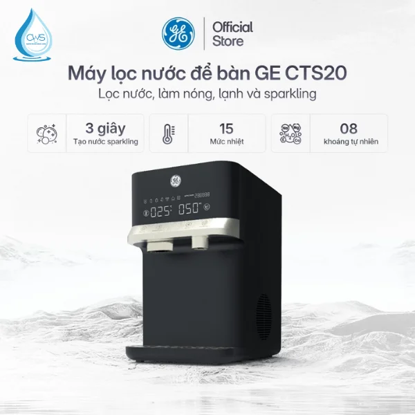 Máy lọc nóng lạnh GE CTS20 cải tiến vượt trội từ dòng máy lọc nước GE CTS10