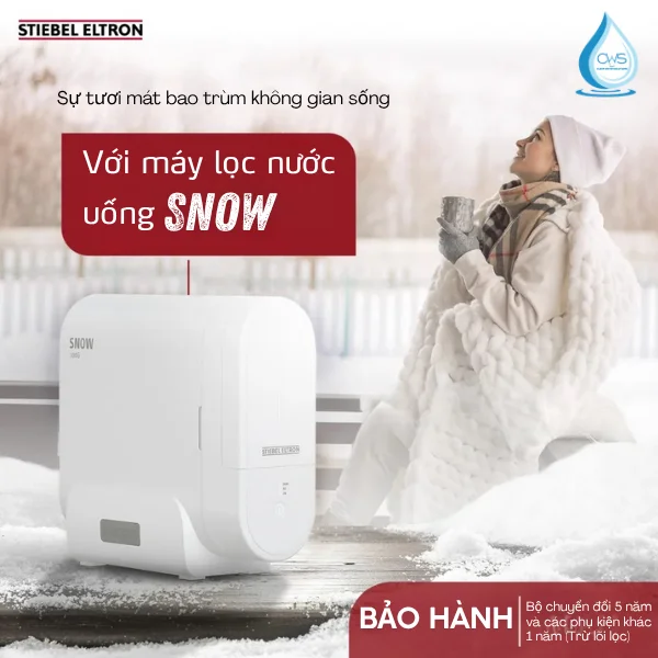 Máy lọc nước Stiebel Eltron công nghệ RO nhỏ gọn, lắp đặt thuận tiện