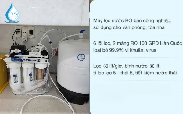 Sở hữu nhiều cấp lọc giúp máy lọc nước bán công nghiệp xử lý đa dạng nguồn nước đầu vào