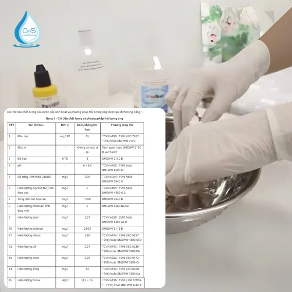 Yêu cầu về Nguồn nước cấp, Vật liệu, và Vận hành