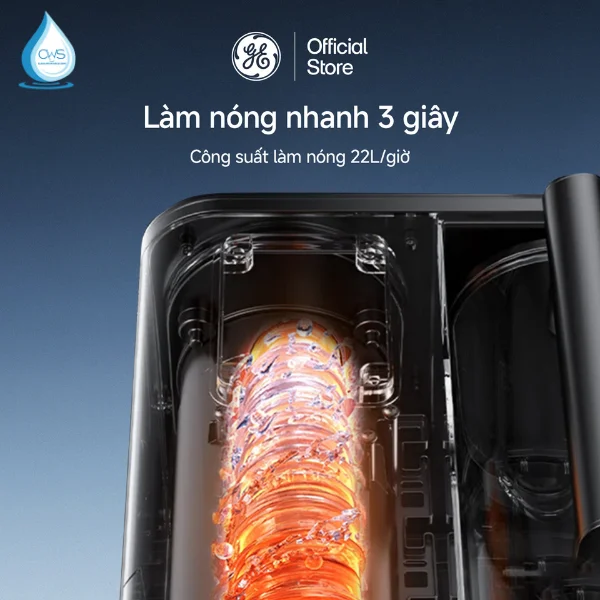 GE CTD50 - Công suất làm nóng 22L_h, làm nóng nhanh trong 3 giây