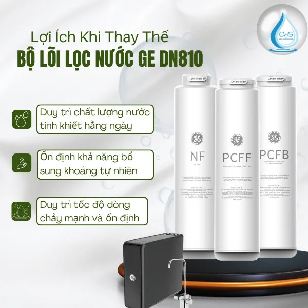 Lợi Ích Khi Thay Thế Bộ Lõi Lọc Nước GE DN810