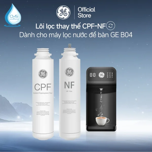 Lõi Lọc Nước GE B04 Thay Thế Chính Hãng - Thiết Kế Nguyên Khối Chống Nhiễm Khuẩn