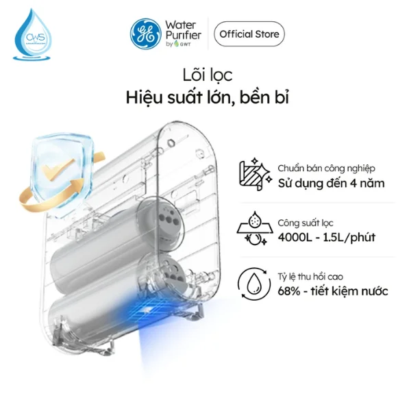 Lõi lọc nước GE GN610 hiệu suất lớn, lọc bền bỉ