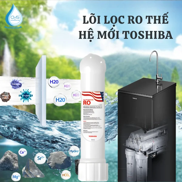 Màng RO 100 GPD - Nhập Khẩu Chuẩn Mỹ Cho Máy Lọc Nước Toshiba TWP-NA1SVN(K)