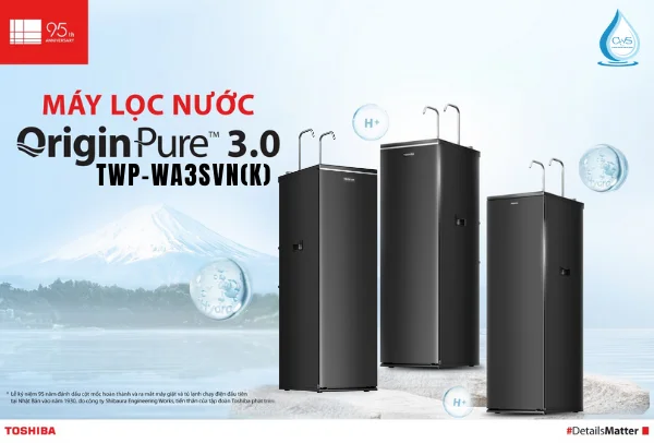 Máy Lọc Nóng Lạnh Toshiba TWP-WA3SVN(K) - Cung Cấp Nước Nóng-Lạnh-Nguội Nhanh Chóng