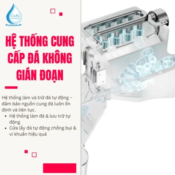 Máy Lọc Nước Làm Đá Toshiba TWP-IW2469SVN(K) Cung Cấp Đá Không Gián Đoạn