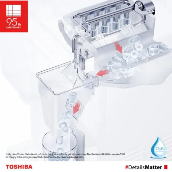Máy Lọc Nước Làm Đá Toshiba TWP-IW2469SVN(W) Cung Cấp Đá Không Gián Đoạn