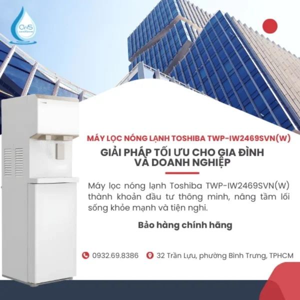Máy Lọc Nước Làm Đá Toshiba TWP-IW2469SVN(W) - Giải Pháp Tối Ưu Cho Gia Đình Và Doanh Nghiệp