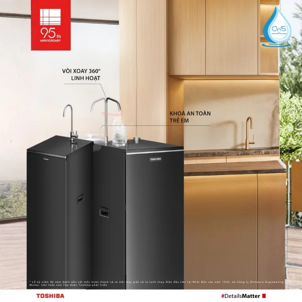 Máy lọc nóng lạnh Toshiba TWP-NA1SVN(K) lấy nước tiện lợi, nhanh chóng