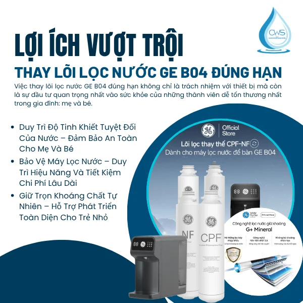 Tầm Quan Trọng Của Việc Thay Lõi Lọc Nước GE B04 Đúng Hạn