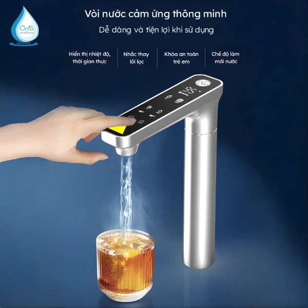 Tính năng nhắc nhở thay lõi thông minh tại vòi máy lọc nước GE USH10