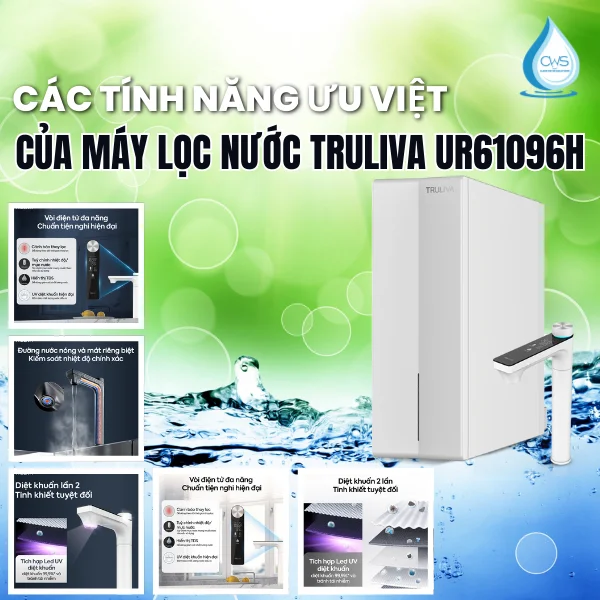 Các Tính Năng Ưu Việt Của Máy Lọc Nước Truliva UR61096H