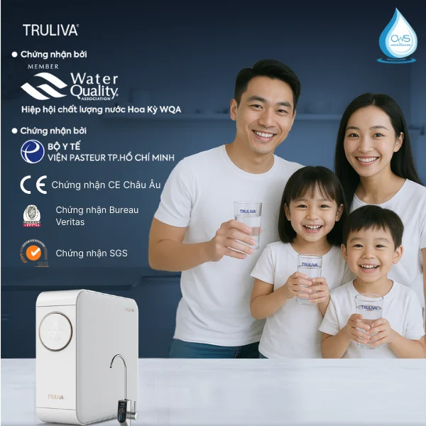 Các chứng nhận về chất lượng và sức khỏe của máy lọc nước Truliva