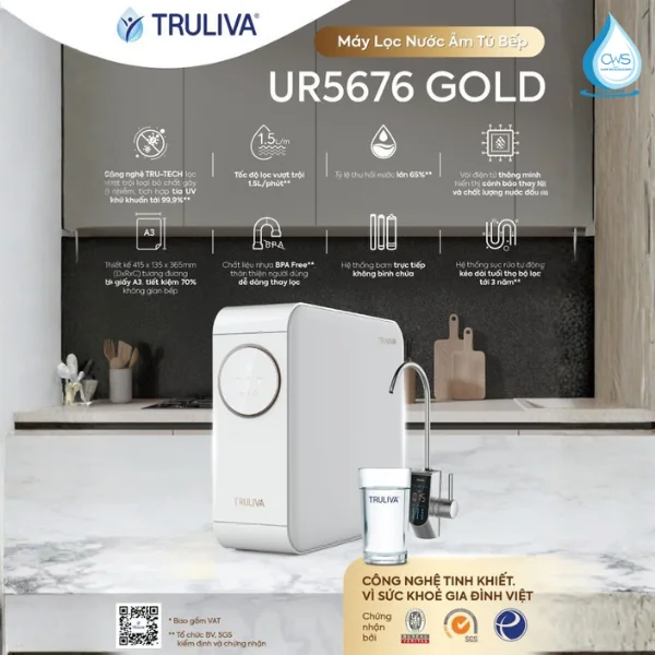 Các tính năng ấn tượng trên máy lọc nước Truliva UR5676