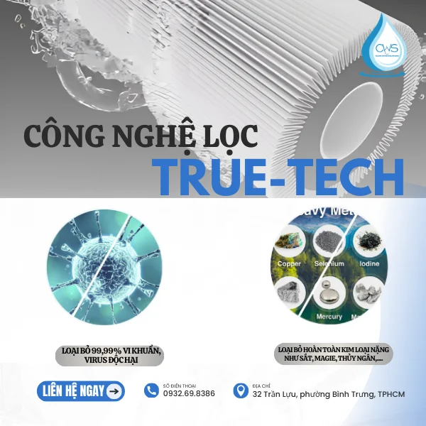 Công nghệ TRUE-TECH độc quyền