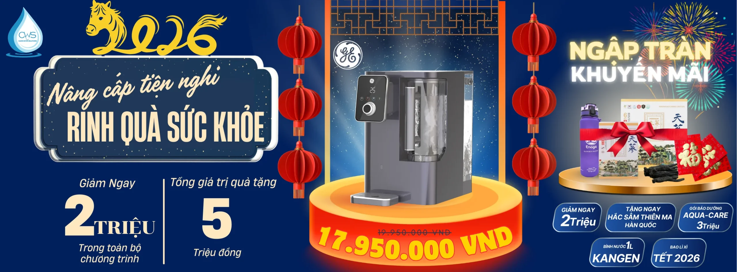 Bộ Quà Tặng Đi Kèm Khi Mua Máy Lọc Nước GE CTD50