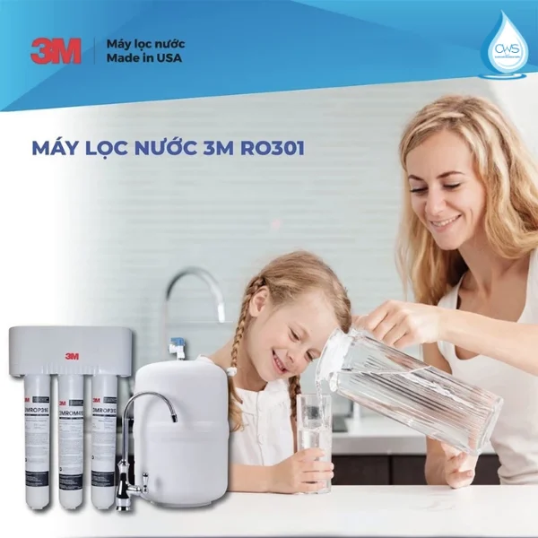 Máy Lọc Nước 3M Aqua-Pure RO301 - Uống Nước Trực Tiếp Cho Gia Đình