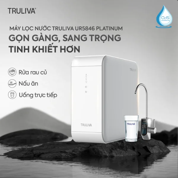 Máy Lọc Nước Truliva UR5840 Lắp Đặt Âm Tủ Bếp - Tối Ưu Không Gian