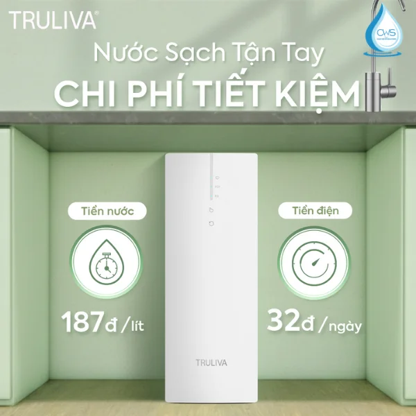 Máy lọc nước Truliva UR3626 cung cấp nước uống trực tiếp, nhanh chóng