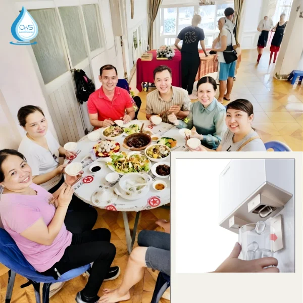 Máy lọc nước làm đá đảm bảo cung cấp đá liên tục cho các buổi tiệc, gặp mặt