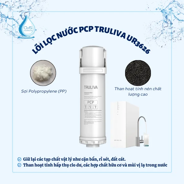Chức Năng Lõi Lọc Nước PCP Truliva UR3626