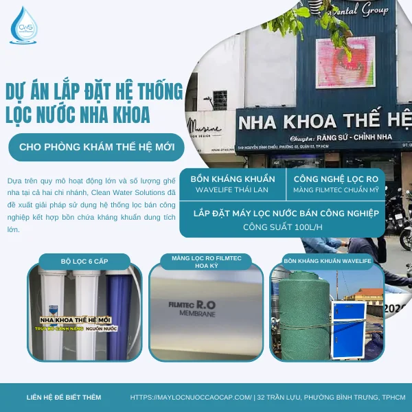 Dự Án Lắp Đặt Lọc Nước Nha Khoa Cho Phòng Khám Thế Hệ Mới