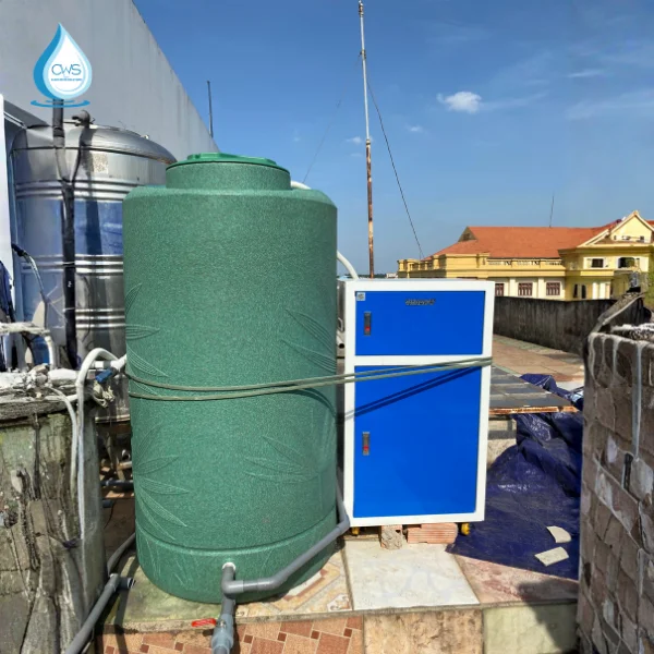 Hệ thống lọc nước nha khoa bao gồm máy lọc nước bán công nghiệp và bồn kháng khuẩn WAVELIFFE