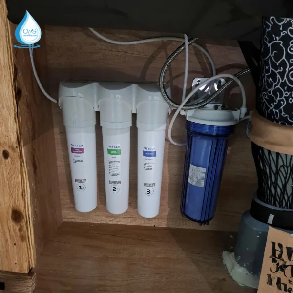 Hình ảnh thay thế lõi lọc nước Geyser Ecolux tại nhà khách hàng