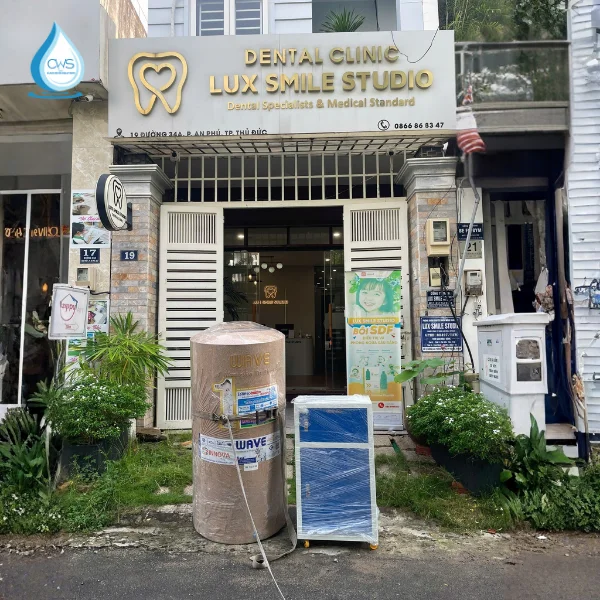 Lắp đặt hệ thống lọc nước nha khoa tại phòng khám Lux Smile