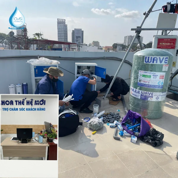 Lắp đặt máy lọc nước bán công nghiệp 100L cho nha khoa Thế Hệ Mới