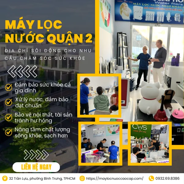 Máy Lọc Nước Quận 2 - Địa Chỉ Sôi Động Cho Nhu Cầu Chăm Sóc Sức Khỏe