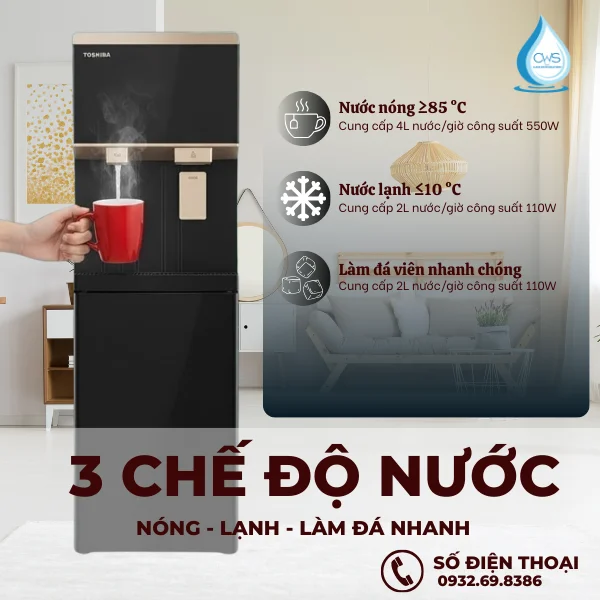 3 Chế Độ Nước Nóng - Lạnh - Làm Đá Linh Hoạt