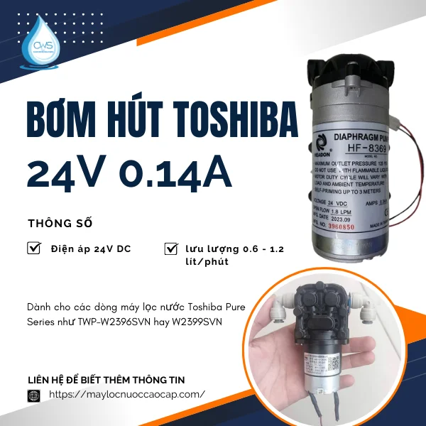 Bơm hút Toshiba 24V 0.14A