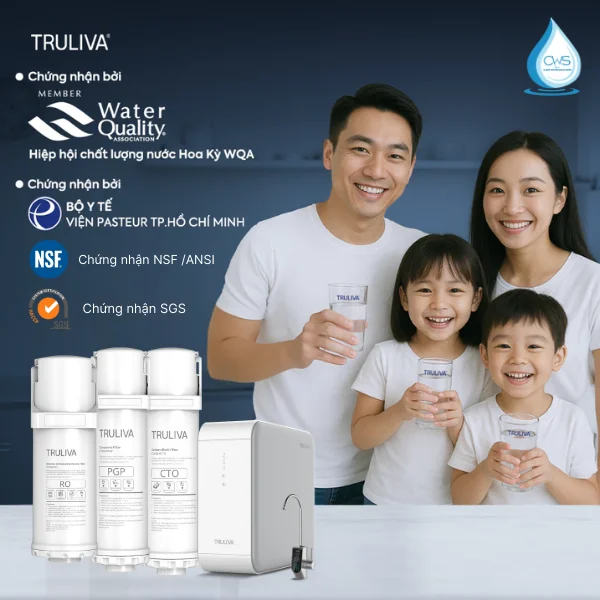 Các Chứng Nhận Về Chất Lượng Và Sức Khỏe Của Bộ Lõi Lọc Nước Truliva UR5840
