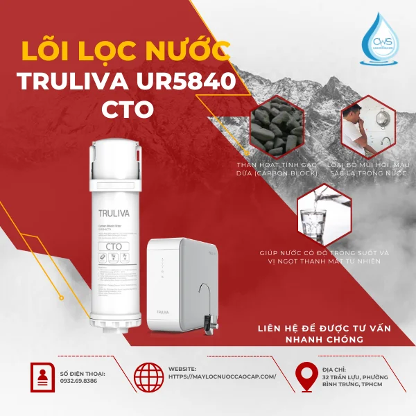 Chức Năng Lõi Lọc Nước Truliva UR5840 - CTO