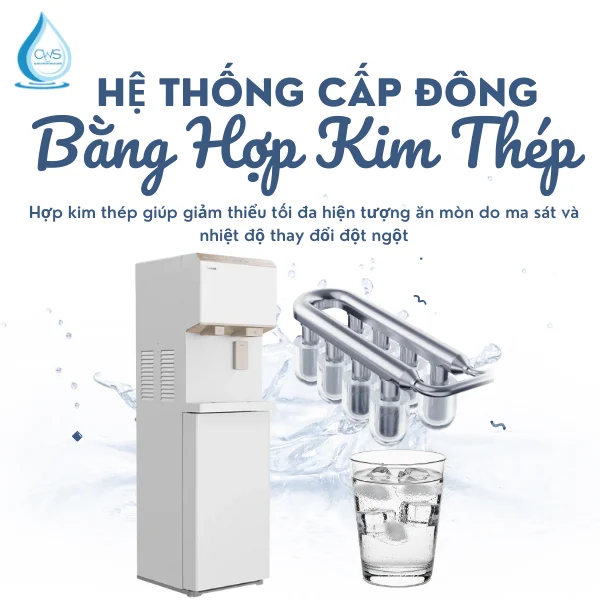 Hệ thống cấp đông bằng hợp kim thép bền bỉ