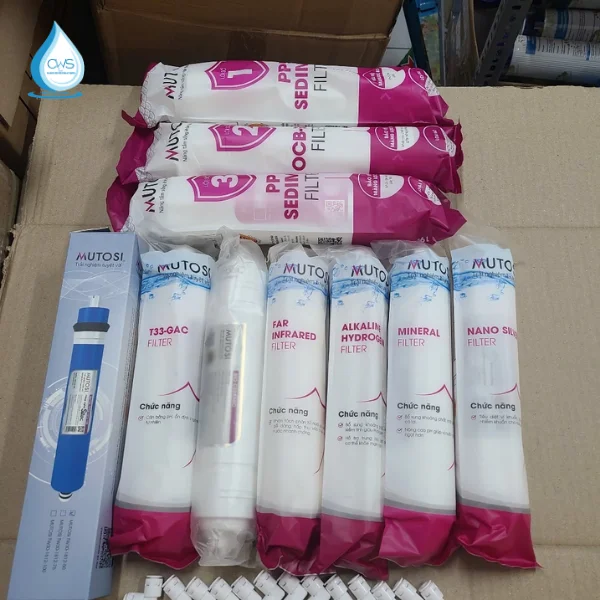 Hình Ảnh Thực Tế Bộ 10 Lõi Lọc Nước Mutosi