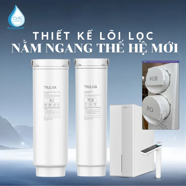Lõi Lọc Nước Truliva UR61096H Sở Hữu Thiết Kế Lõi Ngang Thế Hệ Mới