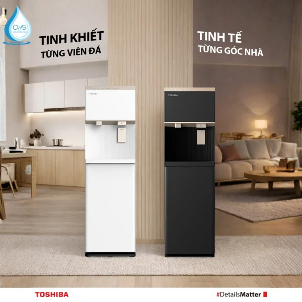 Máy Làm Nước Nóng Lạnh Toshiba RWF-IW2469BVN(K) - Làm Đá 1 Chạm, Thay Nước Dễ Dàng