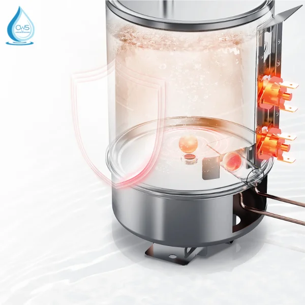 Máy Lọc Nóng Lạnh Toshiba RWF-IW2469BVN(W) Với Tính Năng Thiết Kế Đun Nóng Ngoài, Đảm Bảo An Toàn Tuyệt Đối