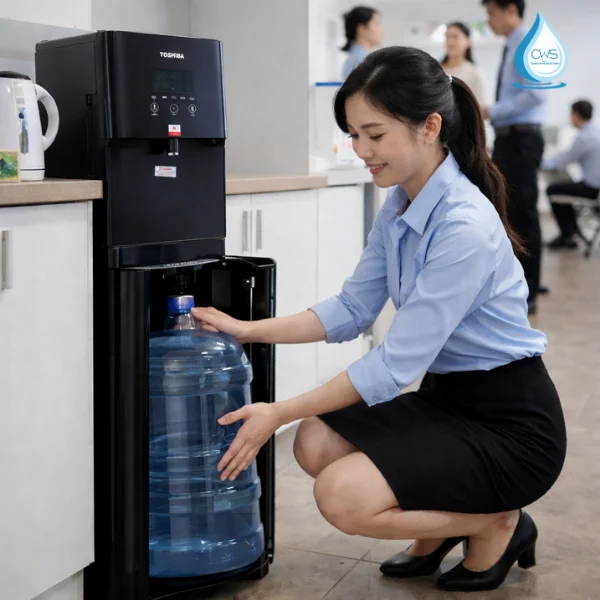 Máy Lọc Nóng Lạnh Toshiba RWF-W1830BV Sở Hữu Khoang Chứa Nước Thấp